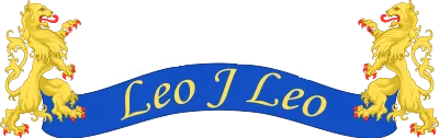Leos TV Banner Logo with white text